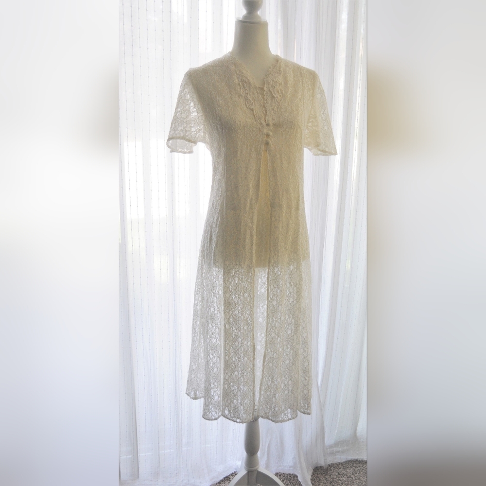 Vintage White Lace Dress